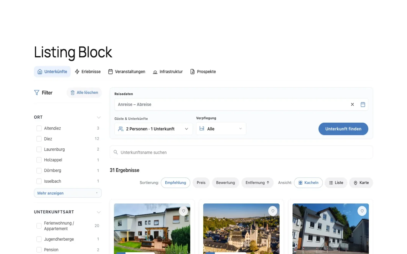 Custom WordPress plugin development for TourismDesk tourism platform homepage