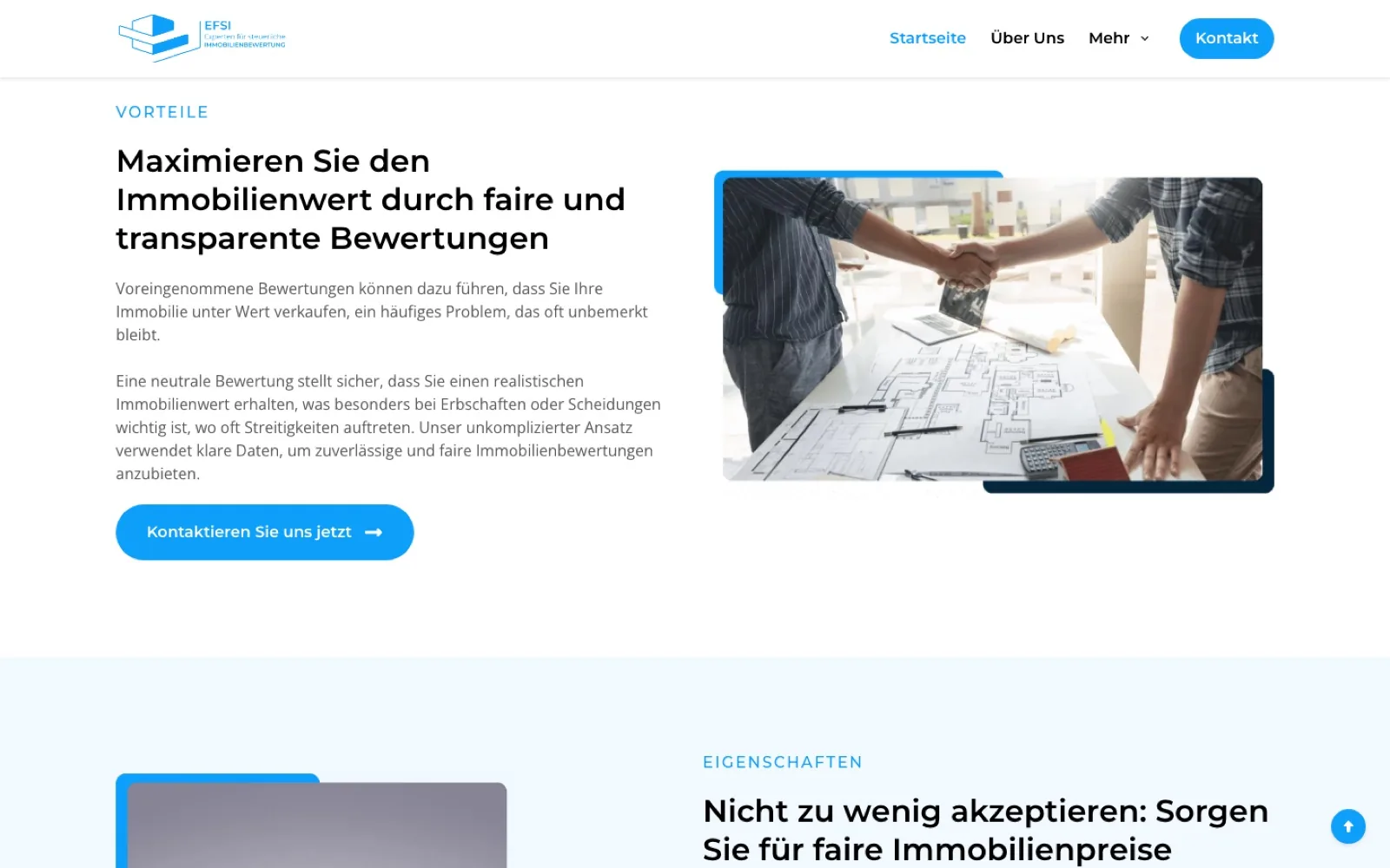 EFSI website benefits section
