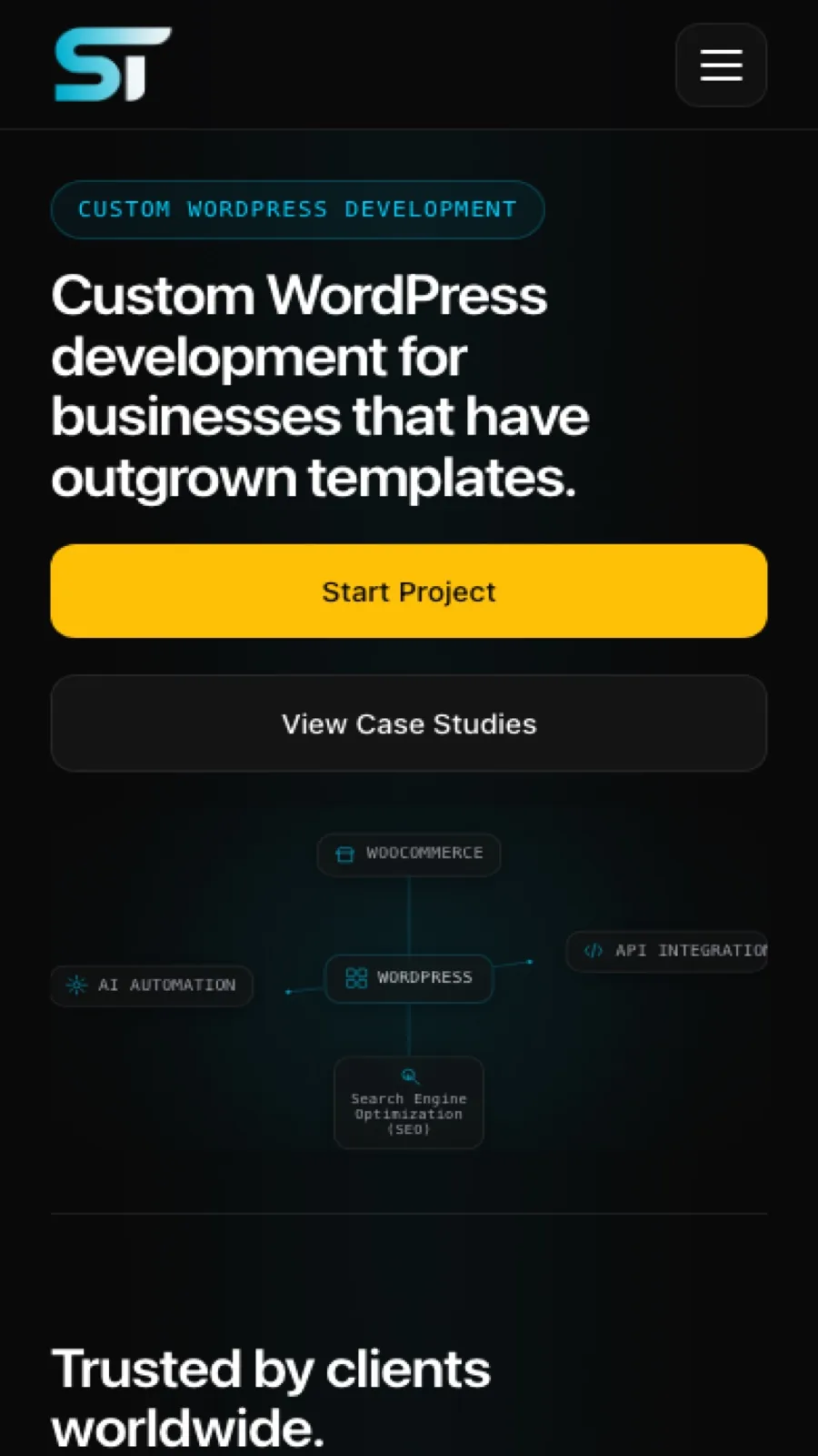 SofianeTrabelsi.com mobile homepage