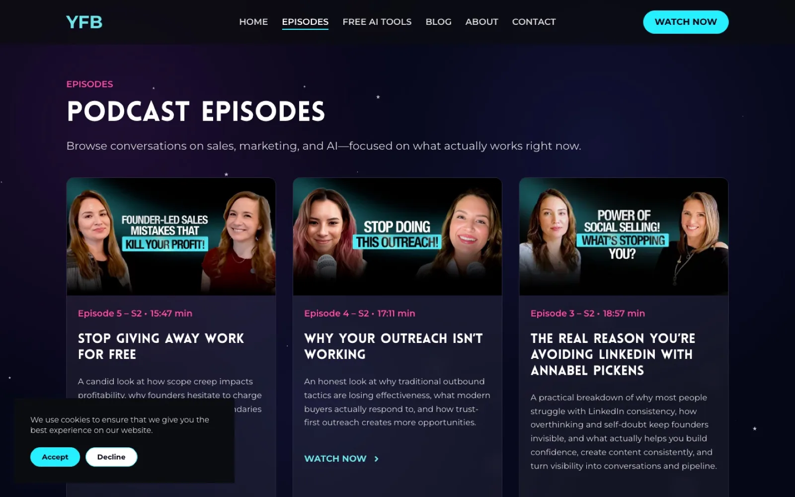 Your Future Biz episode archive
